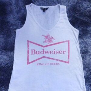 Budweiser White Tank Top
